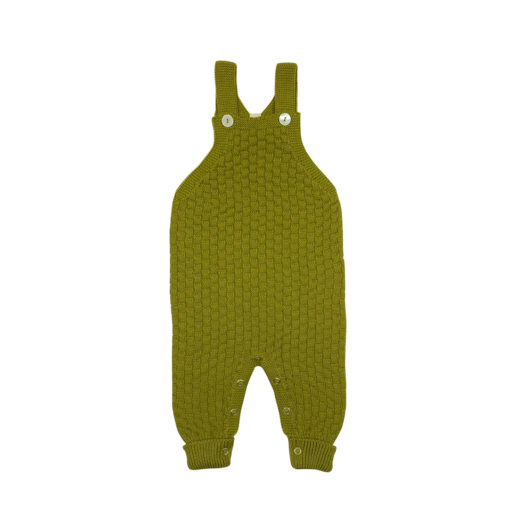 Knit Basketweave Overalls