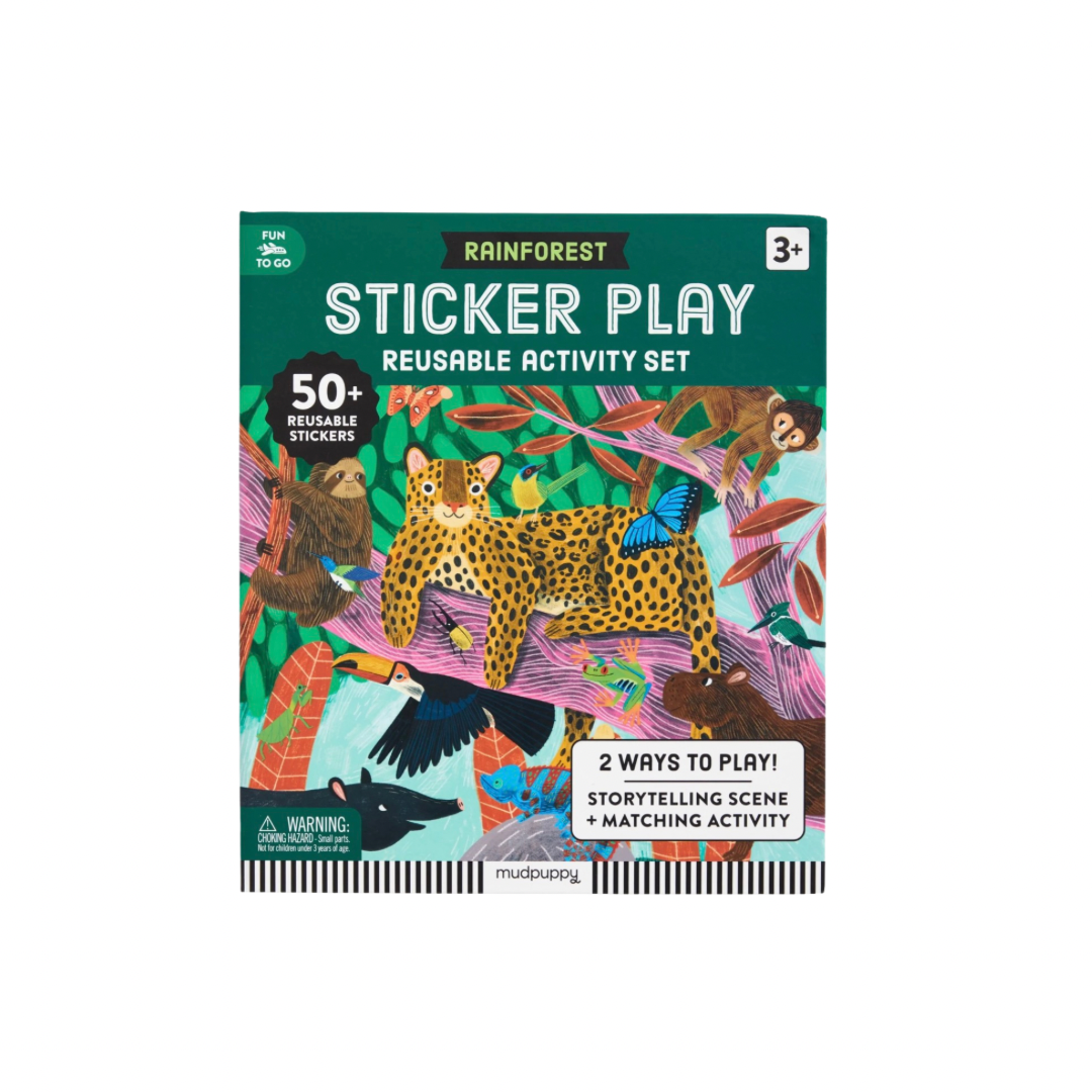 Rainforest Sticker Play: Reusable Activity Set