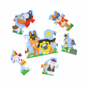 Dog Parade Shaped Puzzle