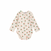 Stamp Bloom Long Sleeve Onesie