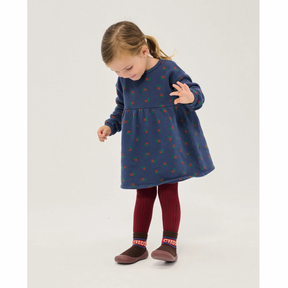 Stamp Bloom Fleece Dress