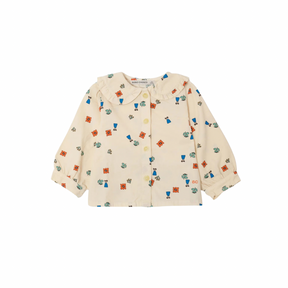 Blossoms All Over Woven Blouse