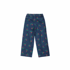Stamp Bloom All Over Denim Pants