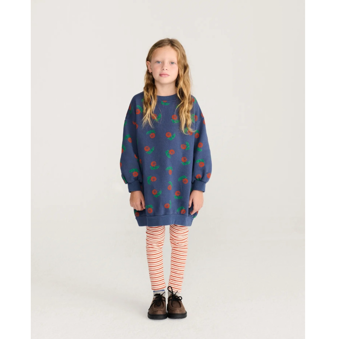Stamp Bloom All Over Sweatshirt Dress