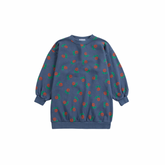 Stamp Bloom All Over Sweatshirt Dress