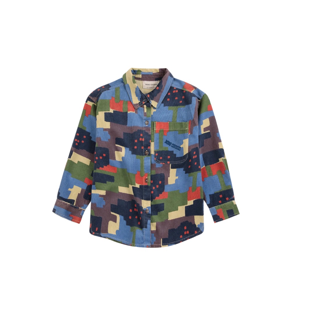 Paint Forest All Over Corduroy Shirt