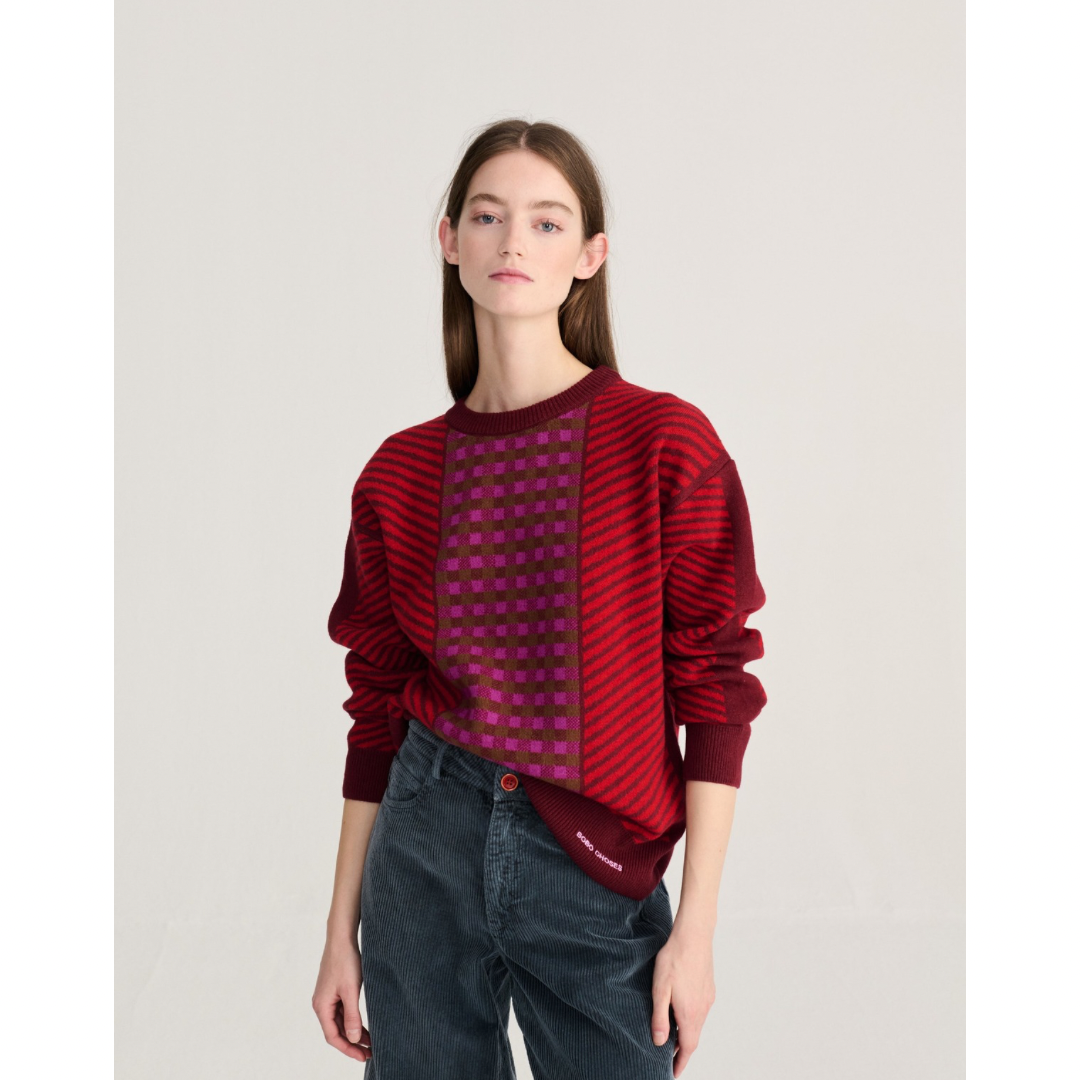 Jacquard Wool-Blend Sweater