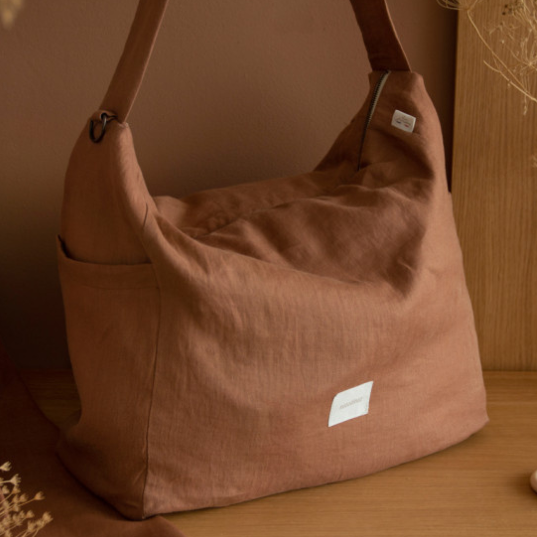 French Linen Stroller Bag