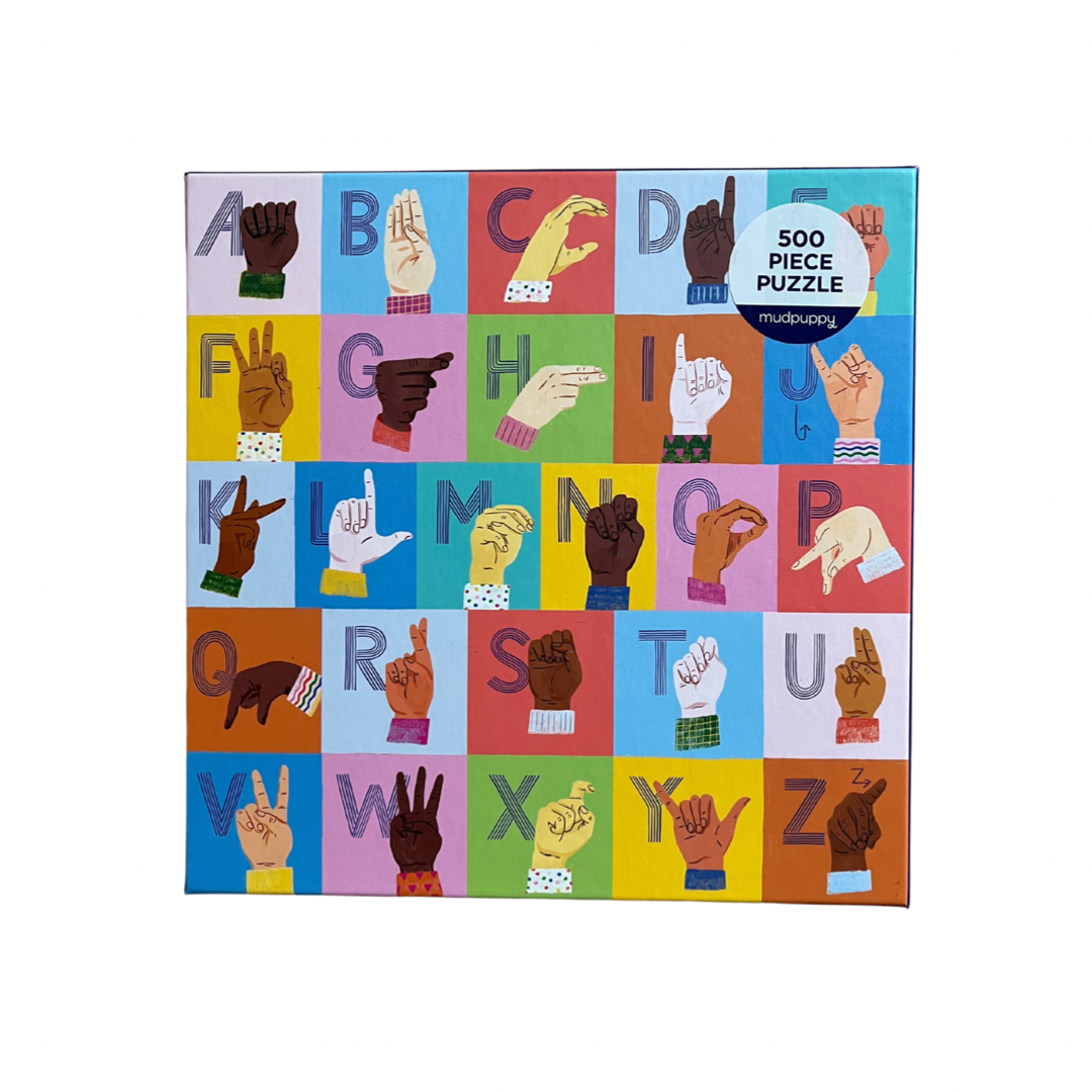 American Sign Language Alphabet 500 Piece Family Puzzle