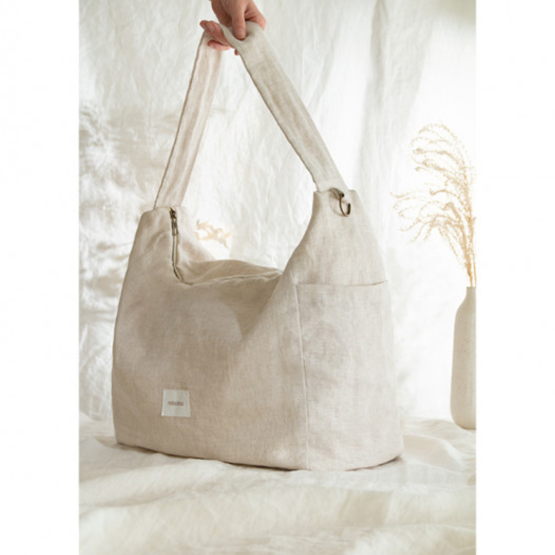 French Linen Stroller Bag