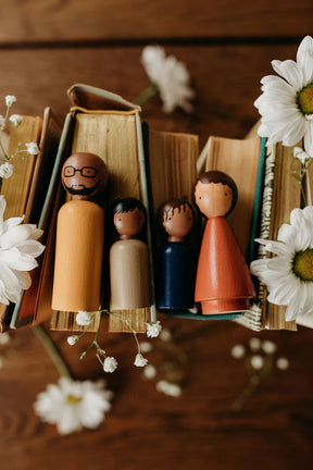 Peg Doll Set - Organic Family