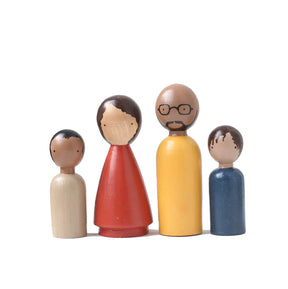 Peg Doll Set - Organic Family